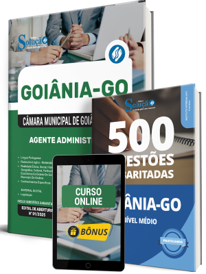 Combo Câmara de Goiânia - GO 2026 - Agente Administrativo