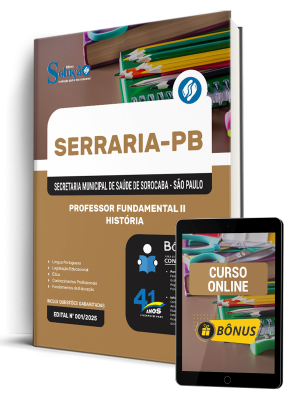 Apostila Prefeitura de Serraria-PB 2026 - Professor Fundamental II - História