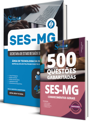 Combo SES-MG 2026 - Especialista em Políticas e Gestão da Saúde (EPGS) - Área de Tecnologia da Informação