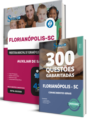 Combo Prefeitura de Florianópolis - SC 2026 - Auxiliar de Sala
