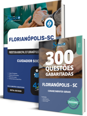 Combo Prefeitura de Florianópolis - SC 2026 - Cuidador Social