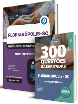 Combo Prefeitura de Florianópolis - SC 2026 - Monitor Escolar