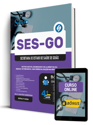 Apostila SES-GO 2026 - Categoria IV: Nutricionista, Engenheiro de Alimentos ou Médico-Veterinário, com Especialização na Área de Saúde