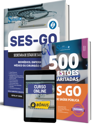 Combo SES-GO 2026 - Categoria I: Biomédico, Enfermeiro, Médico ou Cirurgião-Dentista