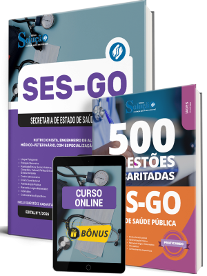 Combo SES-GO 2026 - Categoria IV: Nutricionista, Engenheiro de Alimentos ou Médico-Veterinário, com Especialização na Área de Saúde