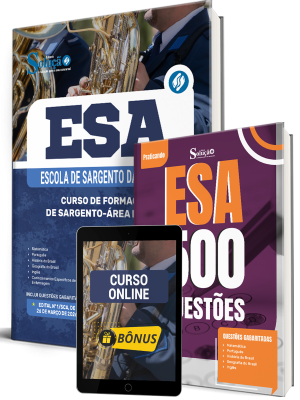Combo ESA 2026 - Curso de Formação de Sargento - Área: Músico