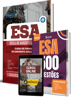 Combo ESA 2026 - Curso de Formação de Sargento - Área: Saúde