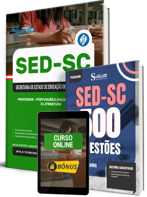 Combo SED-SC 2026 - Professor - Língua Portuguesa e Literatura