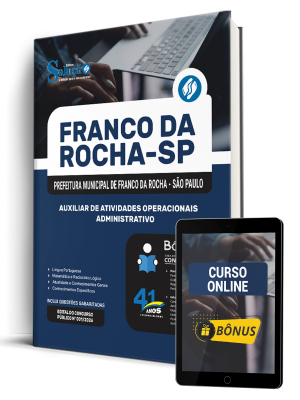 Apostila Prefeitura de Franco da Rocha - SP 2026 - Auxiliar de Atividades Operacionais - Administrativo