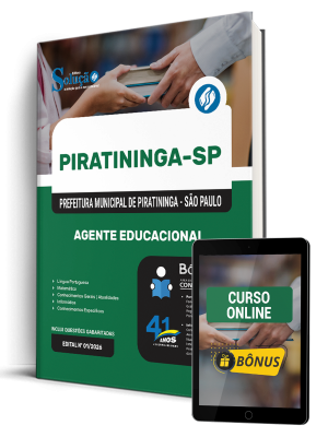 Apostila Prefeitura de Piratininga - SP 2026 - Agente Educacional