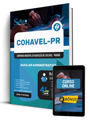 Apostila COHAVEL-PR 2026 - Auxiliar Administrativo
