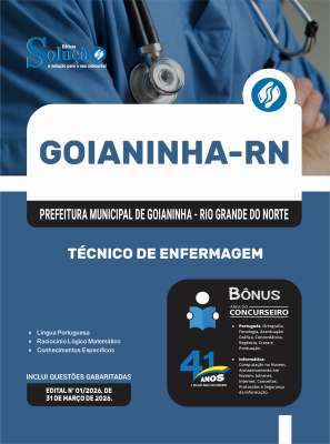 Apostila Prefeitura de Goianinha-RN 2026 - Técnico de Enfermagem