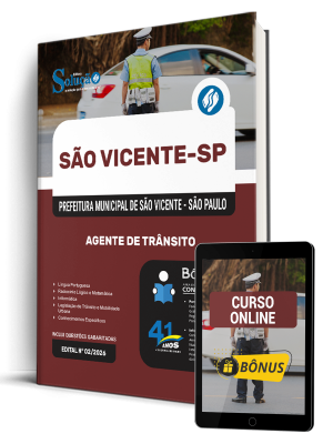 Apostila Prefeitura de São Vicente - SP 2026 - Agente de Trânsito