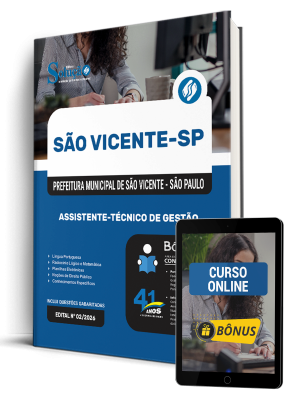 Apostila Prefeitura de São Vicente - SP 2026 - Assistente-Técnico de Gestão