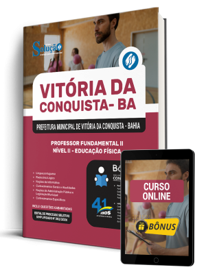 Apostila Prefeitura de Vitória da Conquista - BA 2026 - Professor Fundamental II Nível II - Educação Física