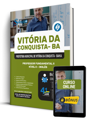 Apostila Prefeitura de Vitória da Conquista - BA 2026 - Professor Fundamental II Nível II - Inglês