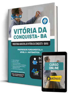 Apostila Prefeitura de Vitória da Conquista - BA 2026 - Professor Fundamental II Nível II - Matemática