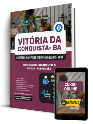 Apostila Prefeitura de Vitória da Conquista - BA 2026 - Professor Fundamental II Nível II - Português