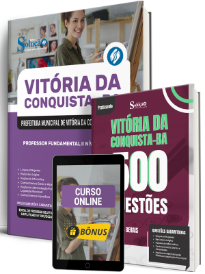 Combo Prefeitura de Vitória da Conquista - BA 2026 - Professor Fundamental II Nível II - Artes