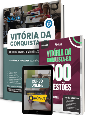 Combo Prefeitura de Vitória da Conquista - BA 2026 - Professor Fundamental II Nível II - Ciências