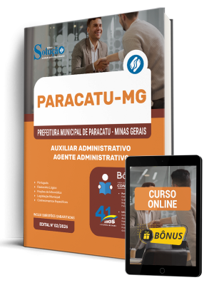 Apostila Prefeitura de Paracatu - MG 2026 - Auxiliar Administrativo