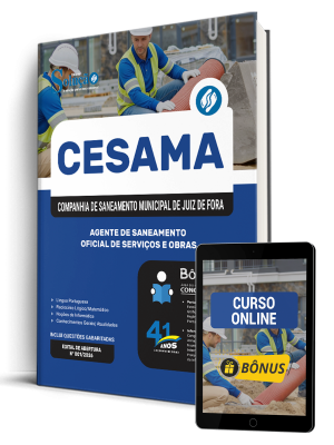 Apostila CESAMA de Juiz de Fora-MG 2026 - Agente de Saneamento - Oficial de Serviços e Obras
