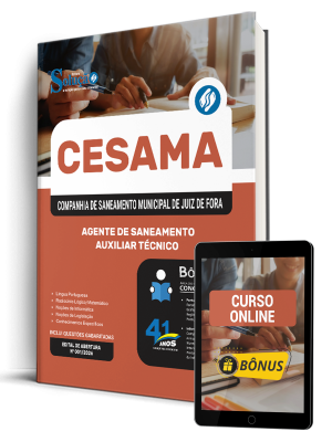 Apostila CESAMA de Juiz de Fora-MG 2026 - Agente de Saneamento - Auxiliar Técnico