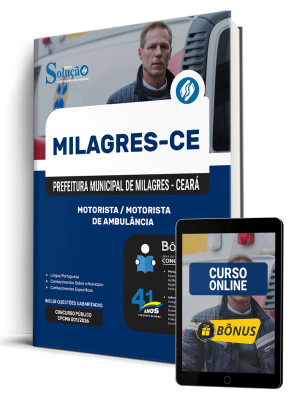 Apostila Prefeitura de Milagres-CE 2026 - Motorista/Motorista de Ambulância