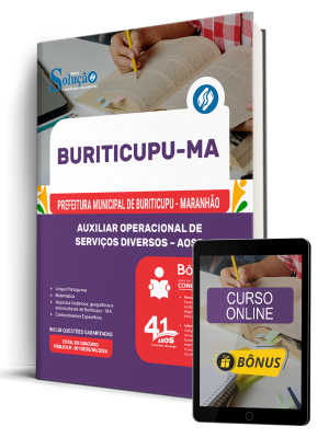 Apostila Prefeitura de Buriticupu-MA 2026 - Auxiliar Operacional de Serviços Diversos - AOSD