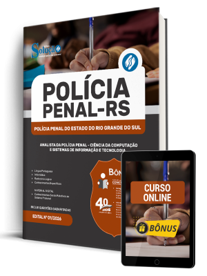 Apostila Polícia Penal-RS 2026 - Analista da Polícia Penal - Ciência da Computação e Sistemas de Informação e Tecnologia