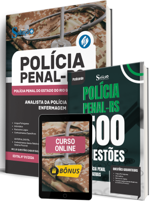 Combo Polícia Penal-RS 2026 - Analista da Polícia Penal - Enfermagem