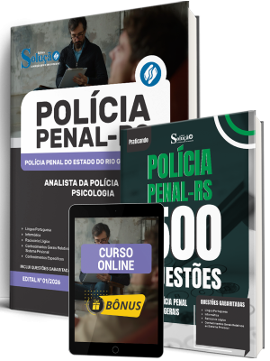 Combo Polícia Penal-RS 2026 - Analista da Polícia Penal - Psicologia