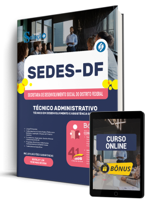 Apostila SEDES-DF 2026 - Técnico em Desenvolvimento e Assistência Social (TDAS) - Técnico Administrativo