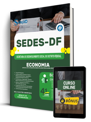 Apostila SEDES-DF 2026 - Especialista em Desenvolvimento e Assistência Social (EDAS) - Economia