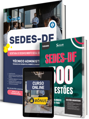 Combo SEDES-DF 2026 - Técnico em Desenvolvimento e Assistência Social (TDAS) - Técnico Administrativo