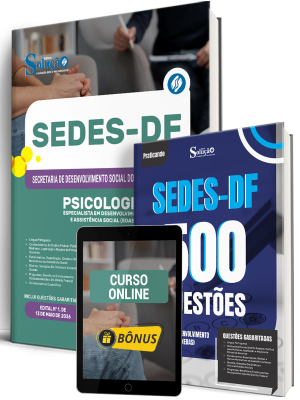 Combo SEDES-DF 2026 - Especialista em Desenvolvimento e Assistência Social (EDAS) - Psicologia
