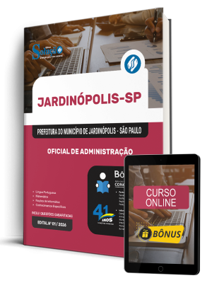 Apostila Prefeitura de Jardinópolis-SP 2026 - Oficial de Administração