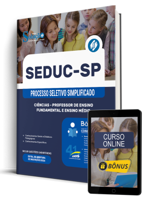 Apostila SEDUC-SP 2026 - Professor de Ensino Fundamental e Ensino Médio - Ciências