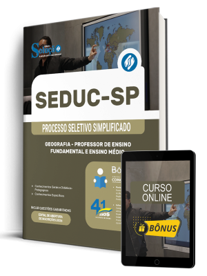Apostila SEDUC-SP 2026 - Professor de Ensino Fundamental e Ensino Médio - Geografia