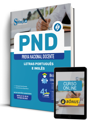 Apostila PND - Prova Nacional Docente 2026 - Letras Português e Inglês