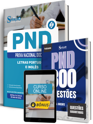 Combo PND - Prova Nacional Docente 2026 - Letras Português e Inglês