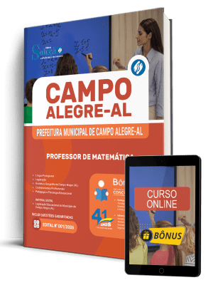 Apostila Prefeitura de Campo Alegre-AL 2026 - Professor de Matemática