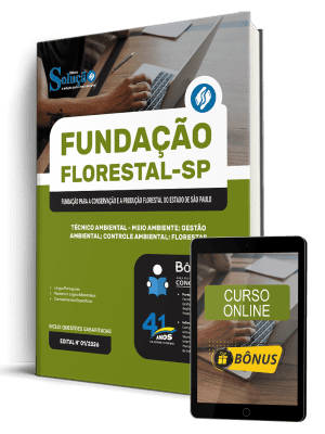 Apostila Fundação Florestal 2026 - Técnico Ambiental - Meio Ambiente, Gestão Ambiental, Controle Ambiental, Florestas