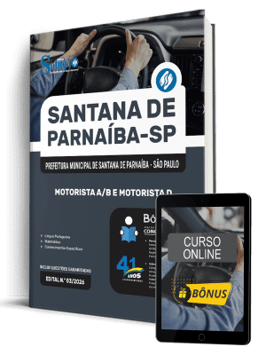 Apostila Prefeitura de Santana de Parnaíba-SP 2026 - Motorista A/B e Motorista D