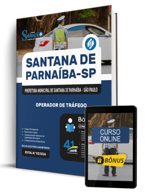 Apostila Prefeitura de Santana de Parnaíba-SP 2026 - Operador de Tráfego
