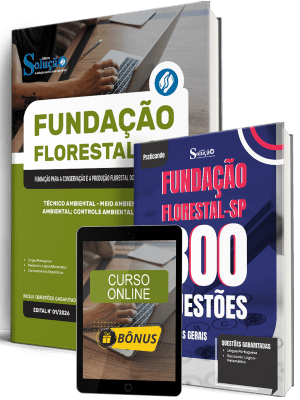 Combo Fundação Florestal 2026 - Técnico Ambiental - Meio Ambiente, Gestão Ambiental, Controle Ambiental, Florestas