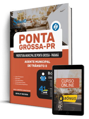Apostila Prefeitura de Ponta Grossa-PR 2026 - Agente Municipal de Trânsito II