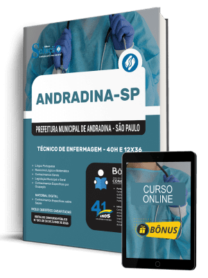Apostila Prefeitura de Andradina-SP 2026 - Técnico de Enfermagem - 40h e 12x36
