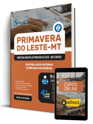 Apostila Prefeitura de Primavera do Leste-MT 2026 - Controlador Interno (Ciências Contábeis)
