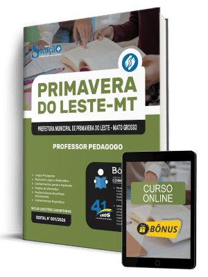 Apostila Prefeitura de Primavera do Leste-MT 2026 - Professor Pedagogo